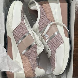 Michael Kors Pink and White Sneakers